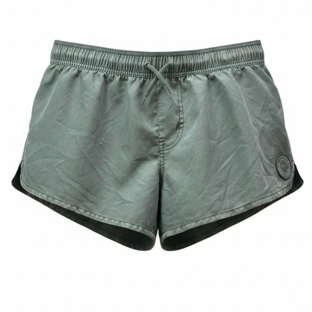 Roxy Boardies Women XXL Olive Green Board Shorts Elastic Waist #297U